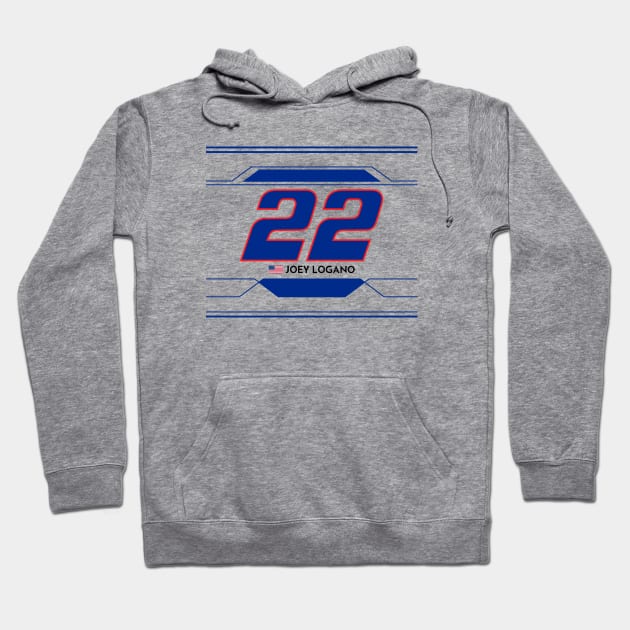 Joey Logano #22 2023 NASCAR Design Hoodie by AR Designs 